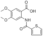CAS#: 332163-01-6, 4,5-Dimethoxy-2-[(2-Thienylcarbonyl)Amino]-Benzoic acid