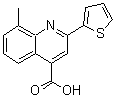 CAS 登录号：33289-45-1， 8-甲基-2-(2-噻吩基)-4-喹啉羧酸