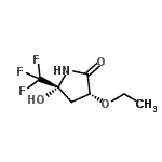 CAS#: 333339-80-3, (3R,5R)-3-Ethoxy-5-Hydroxy-5-(Trifluoromethyl)-2-Pyrrolidinone