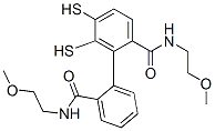 CAS 登录号：33353-20-7， N-(2-甲氧基乙基)-2-[2-(2-甲氧基乙基氨基甲酰)苯基]二巯基苯甲酰胺