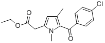 CAS#: 33369-30-1, Ethyl 2-[5-(4-Chlorobenzoyl)-1,4-Dimethylpyrrol-2-Yl]Acetate