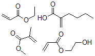 CAS#: 33395-08-3, Methyl methacrylate, butyl acrylate, ethyl acrylate, 2-hydroxyethylacrylate polymer