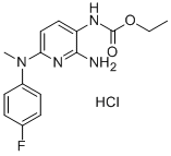 CAS#: 33400-45-2, Ethyl N-[2-Amino-6-[(4-Fluorophenyl)Methylamino]Pyridin-3-Yl]Carbamate Hydrochloride