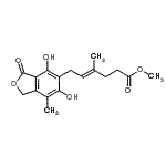 CAS#: 33431-38-8, Methyl (4E)-6-(4,6-Dihydroxy-7-Methyl-3-Oxo-1,3-Dihydro-2-Benzofuran-5-Yl)-4-Methyl-4-Hexenoate