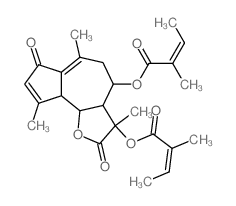 CAS#: 33439-66-6, [3,6,9-Trimethyl-3-(2-Methylbut-2-Enoyloxy)-2,7-Dioxo-4,5,9a,9b-Tetrahydro-3aH-Azuleno[5,4-d]Furan-4-Yl] 2-Methylbut-2-Enoate