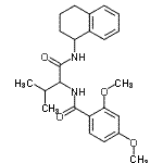 CAS#: 335034-66-7, 2,4-Dimethoxy-N-[3-Methyl-1-Oxo-1-(1,2,3,4-Tetrahydro-1-Naphthalenylamino)-2-Butanyl]Benzamide
