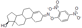 CAS#: 33514-81-7, (3E,17S)-3-(2,4-Dinitrophenoxy)Imino-13-Methyl-2,6,7,8,9,10,11,12,14,15,16,17-Dodecahydro-1H-Cyclopenta[a]Phenanthren-17-Ol