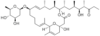 CAS#: 33538-72-6, (1R,6R,8R,9Z,11R,15Z,17R)-11-[(2S,4R,5S,6R)-4,5-Dihydroxy-6-Methyloxan-2-Yl]Oxy-1-Hydroxy-5-[(4R,5S,6S)-5-Hydroxy-4,6-Dimethyl-7-Oxononan-2-Yl]-6,8,16,18-Tetramethyl-4,21-Dioxabicyclo[15.3.1]Henicosa-9,15,18-Trien-3-One