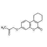 CAS 登录号：335419-03-9， 3-(2-氧代丙氧基)-7,8,9,10-四氢-6H-苯并[c]苯并吡喃-6-酮