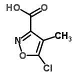 CAS 登录号：3357-01-5， 5-氯-4-甲基-1,2-恶唑-3-羧酸