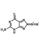 CAS 登录号：337536-54-6， 2-氨基-8-重氮基-1,8-二氢-6H-嘌呤-6-酮