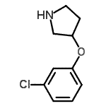 CAS#: 337912-67-1, 3-(3-Chlorophenoxy)Pyrrolidine