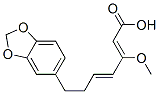 CAS#: 3384-27-8, (2Z,4E)-7-(1,3-Benzodioxol-5-Yl)-3-Methoxyhepta-2,4-Dienoic Acid