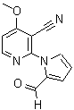 CAS 登录号：338412-33-2， 2-(2-甲酰基-1H-吡咯-1-基)-4-甲氧基烟腈