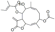 CAS#: 33853-87-1, [(3aS,4S,6E,9S,10Z,11aR)-9-Acetyloxy-5-Hydroxy-6,10-Dimethyl-3-Methylidene-2-Oxo-3a,4,5,8,9,11a-Hexahydrocyclodeca[b]Furan-4-Yl] (Z)-2-Methylbut-2-Enoate
