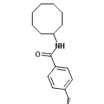 CAS 登录号：339018-60-9， N-环辛基-4-氟苯甲酰胺