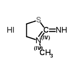 CAS 登录号：33918-09-1， 3-甲基-4,5-二氢噻唑-2-亚胺氢碘酸