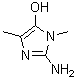 CAS 登录号：339345-76-5， 2-氨基-1,4-二甲基-1H-咪唑-5-醇