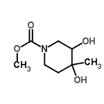 CAS#: 339366-37-9, Methyl 3,4-Dihydroxy-4-Methyl-1-Piperidinecarboxylate