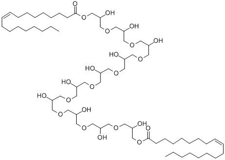 CAS 登录号：33940-99-7， 十聚甘油二油酸酯