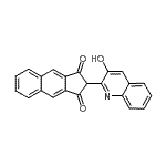 CAS#: 34185-34-7, 2-(3-Hydroxy-2-Quinolinyl)-1H-Cyclopenta[b]Naphthalene-1,3(2H)-Dione
