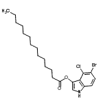 CAS 登录号：341972-95-0， 5-溴-4-氯-1H-吲哚-3-基肉豆蔻酸酯