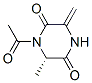 CAS 登录号：342416-72-2， (6S)-1-乙酰基-6-甲基-3-亚甲基-2,5-哌嗪二酮