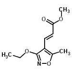 CAS#: 342424-94-6, Methyl (2E)-3-(3-Ethoxy-5-Methyl-1,2-Oxazol-4-Yl)Acrylate