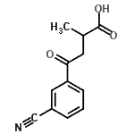 CAS#: 34243-97-5, 4-(3-Cyanophenyl)-2-Methyl-4-Oxobutanoic Acid