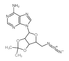 CAS#: 34245-48-2, 9-[4-(Azidomethyl)-2,2-Dimethyl-3a,4,6,6a-Tetrahydrofuro[3,4-d][1,3]Dioxol-6-Yl]Purin-6-Amine