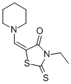CAS#: 34255-45-3, (5Z)-3-Ethyl-5-(Piperidin-1-Ylmethylidene)-2-Sulfanylidene-1,3-Thiazolidin-4-One