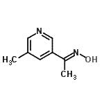 CAS#: 342602-13-5, (1E)-N-Hydroxy-1-(5-Methyl-3-Pyridinyl)Ethanimine