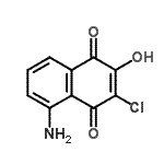 CAS 登录号：343317-69-1， 5-氨基-3-氯-2-羟基-1,4-萘醌