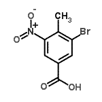 CAS 登录号：34345-20-5， 3-溴-4-甲基-5-硝基苯甲酸