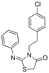 CAS#: 34375-49-0, 3-[2-(4-Chlorophenyl)Ethyl]-2-Phenylimino-1,3-Thiazolidin-4-One
