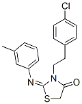 CAS#: 34375-50-3, 3-[2-(4-Chlorophenyl)Ethyl]-2-(3-Methylphenyl)Imino-1,3-Thiazolidin-4-One