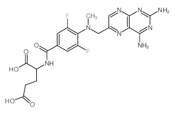 CAS#: 34378-64-8, 2-[[4-[(2,4-Diaminopteridin-6-Yl)Methyl-Methylamino]-3,5-Difluorobenzoyl]Amino]Pentanedioic Acid