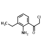 CAS 登录号：343791-43-5， 1-(2-氨基-3-乙基苯基)-2-氯乙烷酮