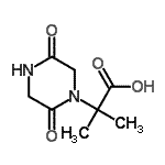 CAS#: 343942-15-4, 2-(2,5-Dioxo-1-Piperazinyl)-2-Methylpropanoic Acid