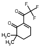 CAS 登录号：343950-36-7， 6,6-二甲基-2-(三氟乙酰基)-2-环己烯-1-酮