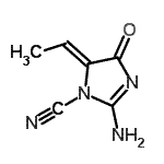 CAS#: 344326-57-4, (5Z)-2-Amino-5-Ethylidene-4-Oxo-4,5-Dihydro-1H-Imidazole-1-Carbonitrile