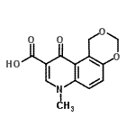 CAS#: 34435-60-4, 7-Methyl-10-Oxo-7,10-Dihydro-1H-[1,3]Dioxino[5,4-f]Quinoline-9-Carboxylic Acid