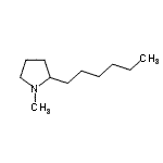 CAS 登录号：3447-05-0， 2-己基-1-甲基吡咯烷