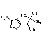 CAS 登录号：344748-96-5， 5-(3,3-二甲基-2-丁烷基)-1,2-恶唑-3-胺