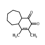 CAS#: 344886-45-9, 3,4-Dimethyl-5,6,7,8,9,9A-Hexahydro-1H-Benzo[7]Annulene-1,2(4aH)-Dione