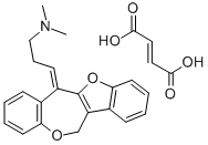 CAS#: 34522-46-8, 3-Benzofuro(3,2-c)(1)Benzoxepin-6(12H)-Ylidene-N,N-Dimethyl-1-Propanamine (E)-2-Butenedioate (1:1)
