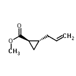 CAS 登录号：34529-10-7， 甲基(1R,2R)-2-烯丙基环丙烷羧酸酯