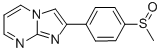 CAS 登录号：3458-55-7， 2-(4-甲基亚磺酰苯基)咪唑并[1,2-a]嘧啶