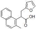 CAS 登录号:3459-58-3, 3-呋喃-2-基-2-(2-甲基萘-1-基)丙酸