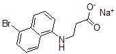 CAS#: 34592-40-0, Sodium 3-[(5-Bromonaphthalen-1-Yl)Amino]Propanoate